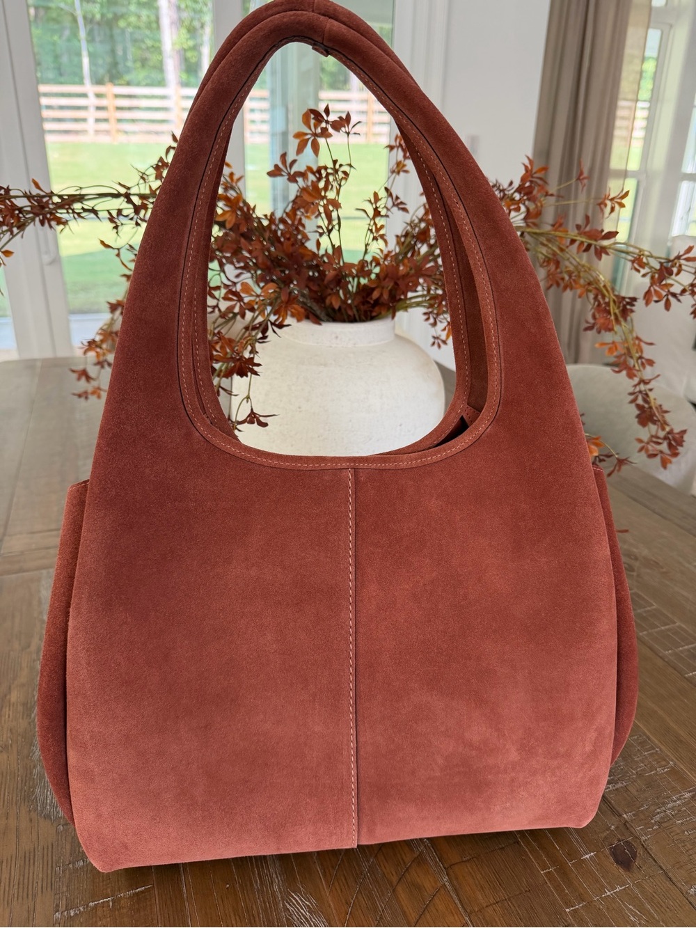 NWOT Coach Lana Large Suede Shoulder Bag - Picture 4 of 10
